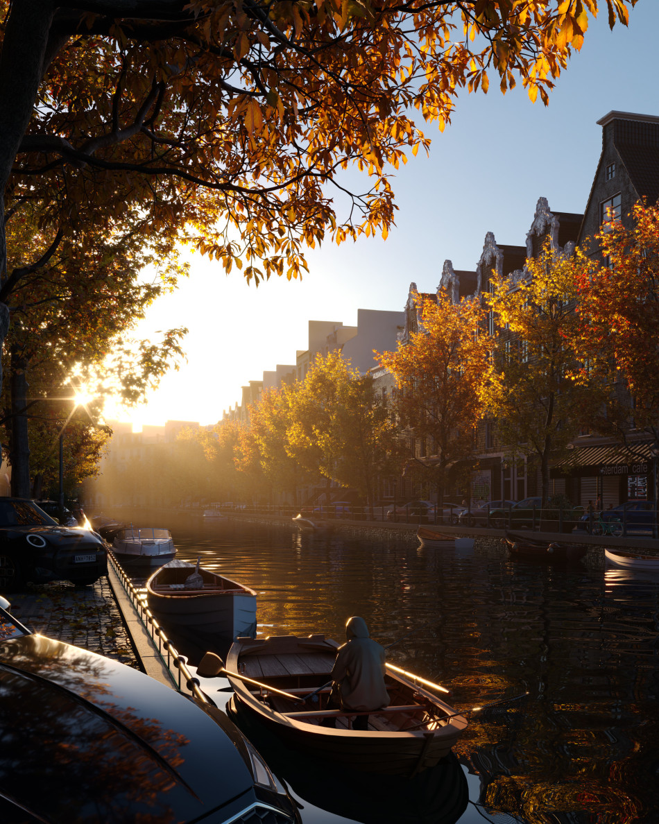 Cozy Autumn on River