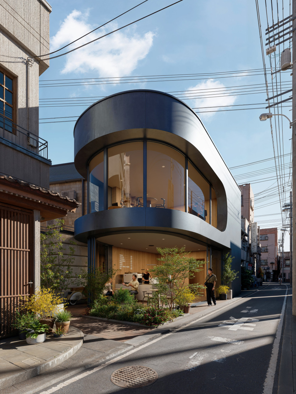 Small coffee shop in Japan