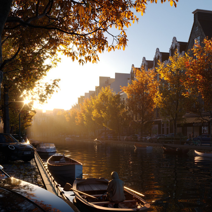 Cozy Autumn on River