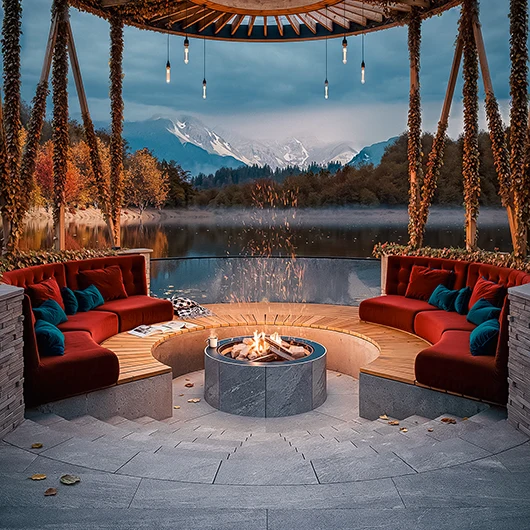 autumn trees render corona renderer 6