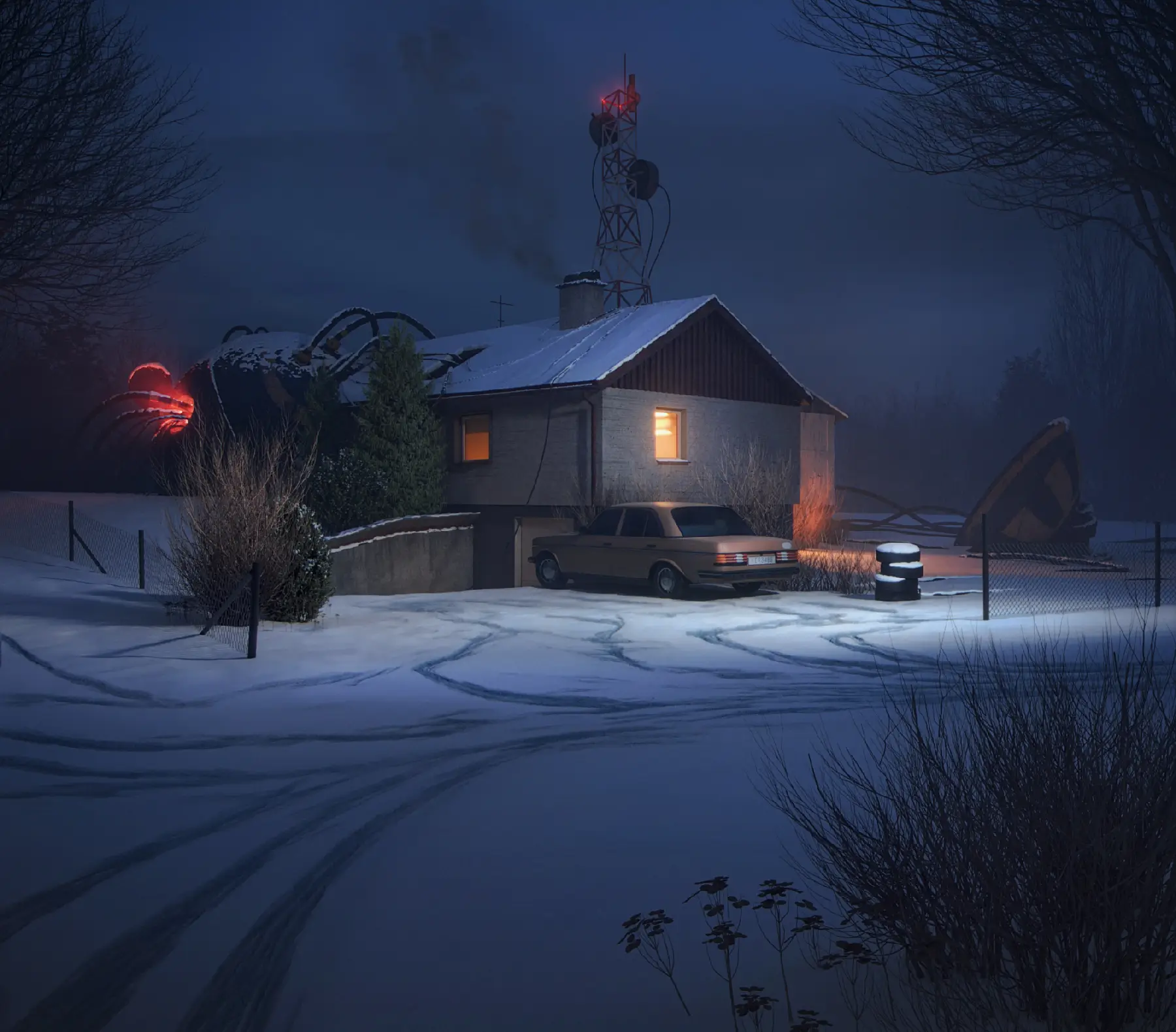 create a mask for the tiremarks in the snow