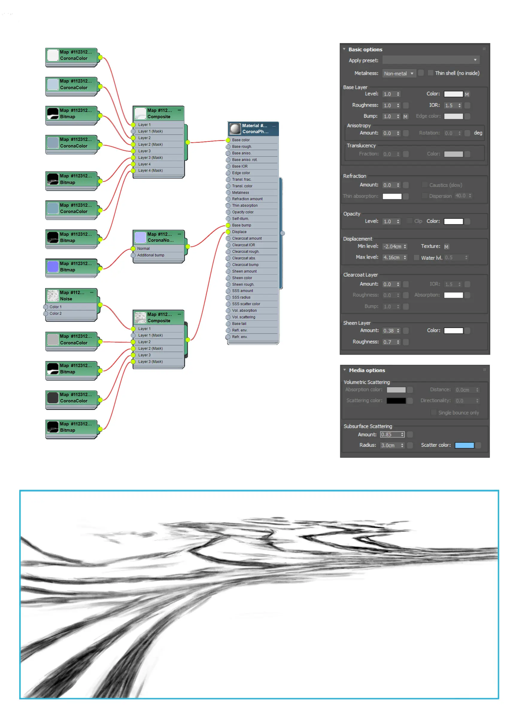 create a mask for the tiremarks in the snow