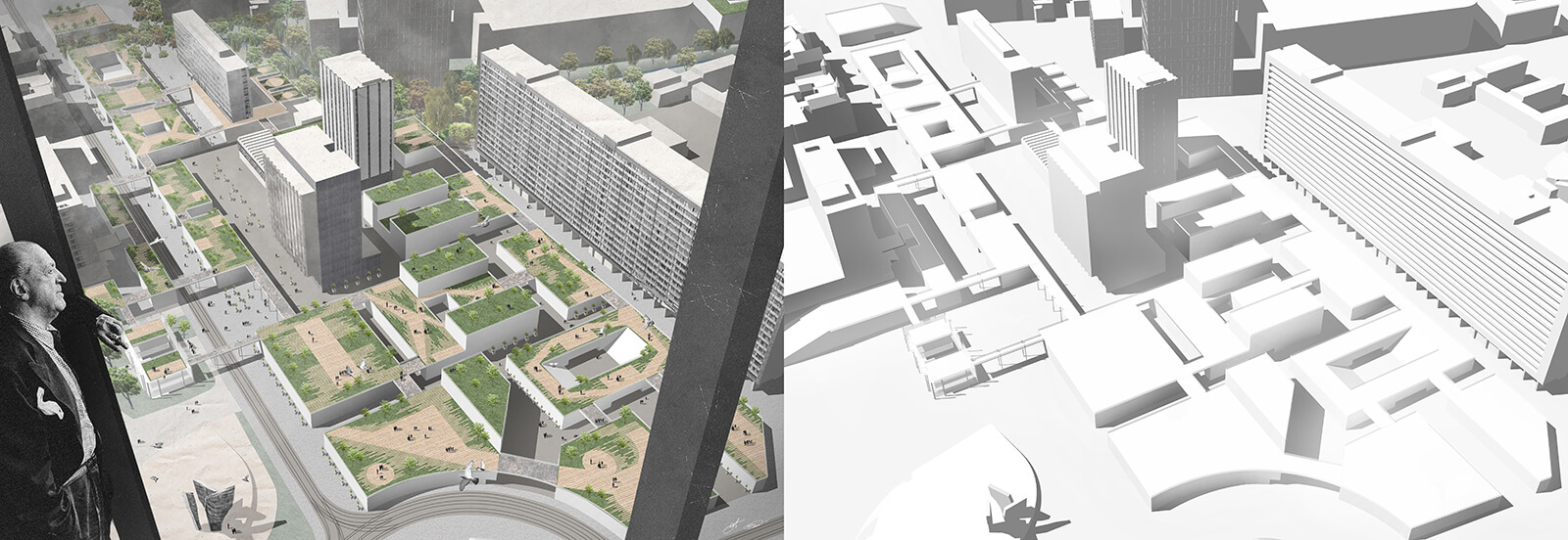 How to create a collage for architectural visualization of the - Post Digital Art - principles, ways, ideas