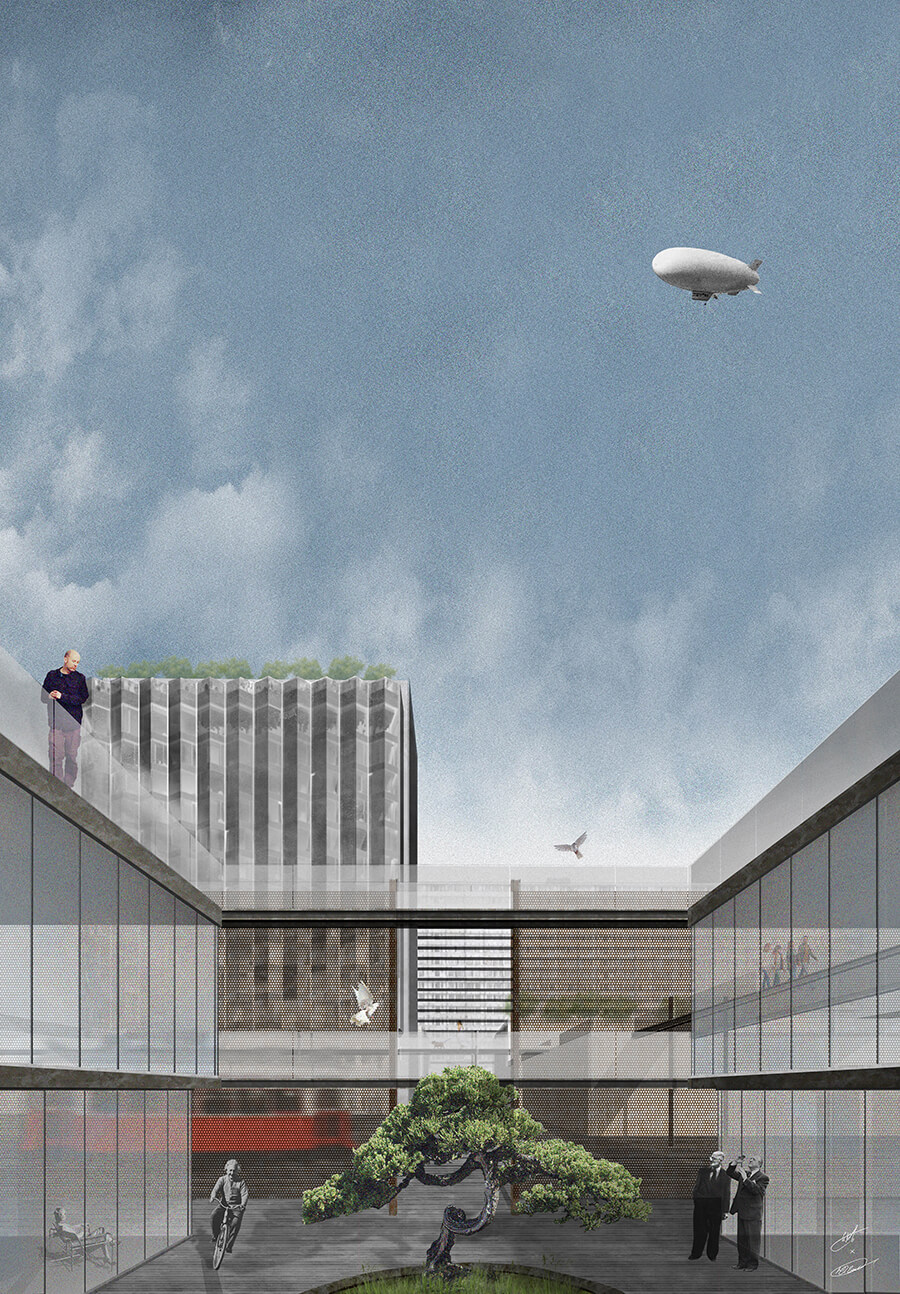 How to create a collage for architectural visualization of the - Post Digital Art - principles, ways, ideas