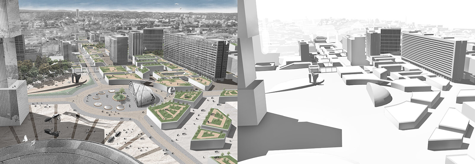 How to create a collage for architectural visualization of the - Post Digital Art - principles, ways, ideas