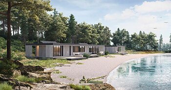 3D Visualization of "House by the sea" by Vyacheslav Voloshin