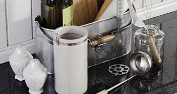 Scandinavian Decor for Kitchen Rendering