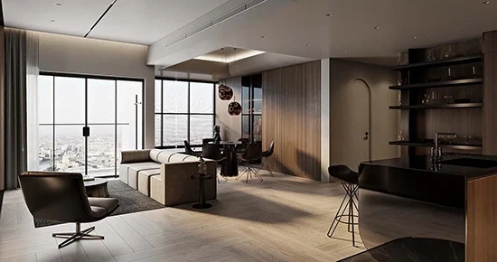 Free 3D Interior Scene Livingroom - Kitchen