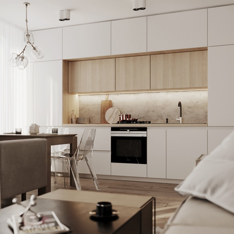 3D rendering of kitchen