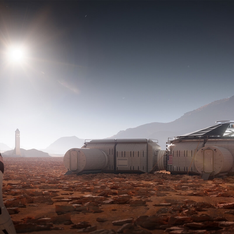 Mars Render Rendering Planet Space 3D Corona 3Ds Max Red Martian